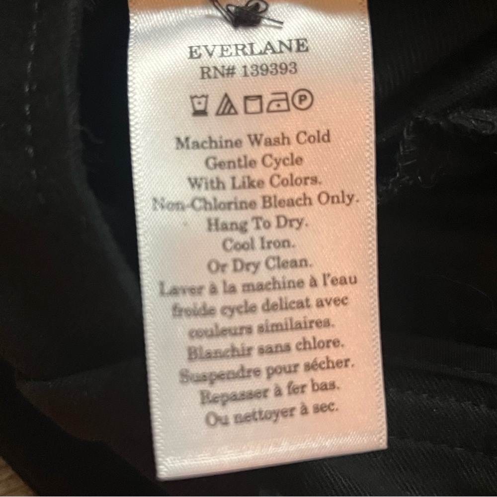 !!SOLD!! NWT EVERLANE THE WAY HIGH DRAPE PANT BLACK WIDE LEG RELAXED PLEATED 2S - Picture 13 of 15